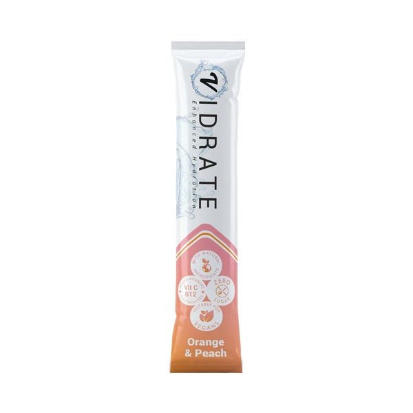 ViDrate Zero Sugar Hydration Sachets Orange & Peach X 8