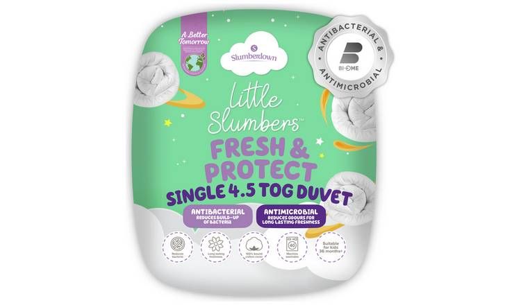 Slumberdown Anti Bacterial 4.5 Tog Kids Duvet - Single