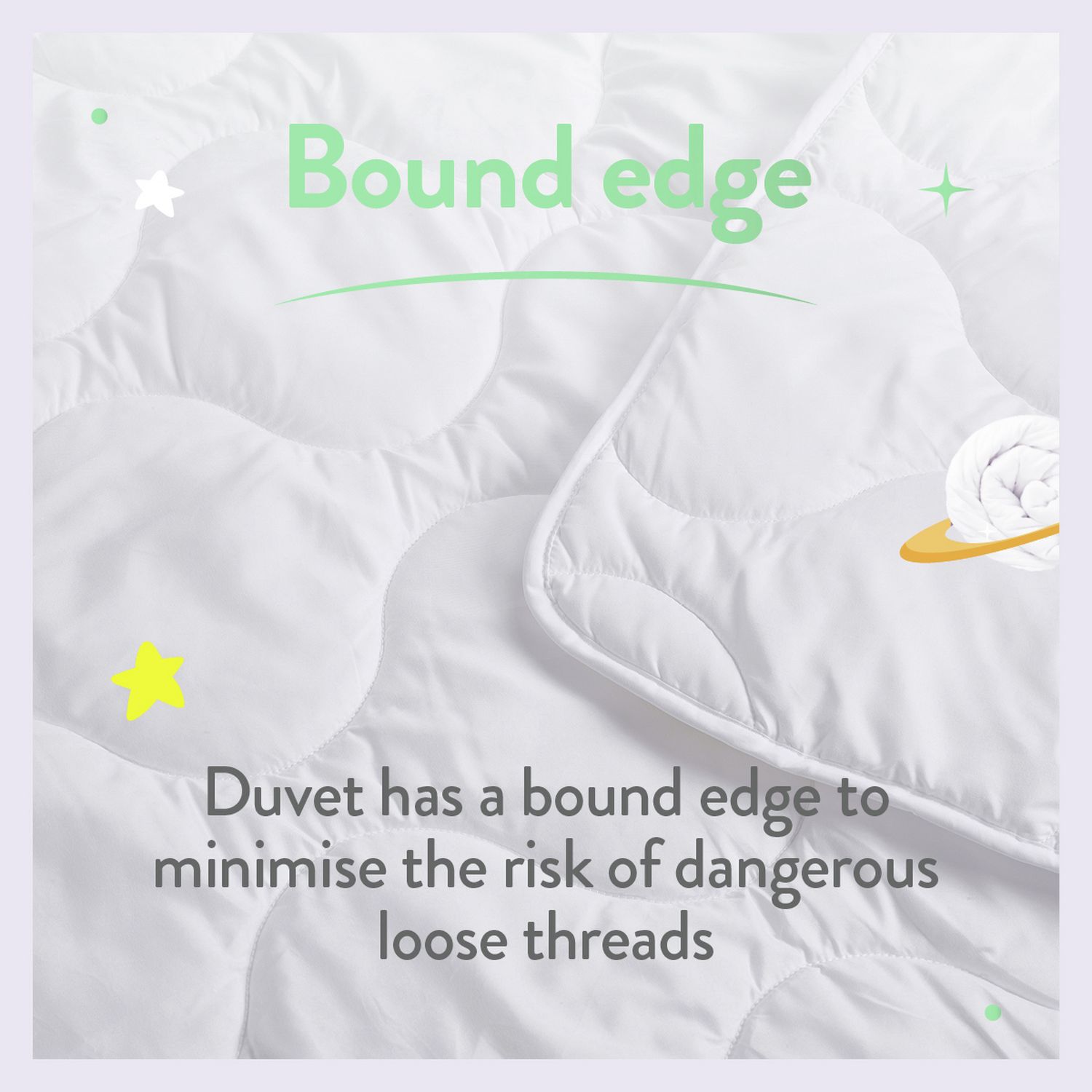 Slumberdown Anti Bacterial Kids Duvet Single (British brand)
