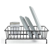 Habitat compact wire dish drainer in black - British product