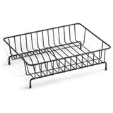 Habitat compact wire dish drainer in black - British product