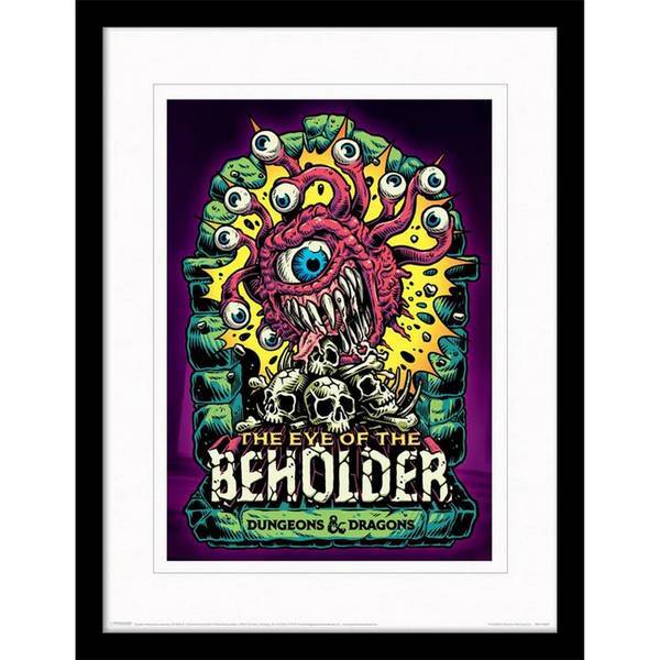 Dungeons & Dragons Eye of the Beholder framed art print (British brand)