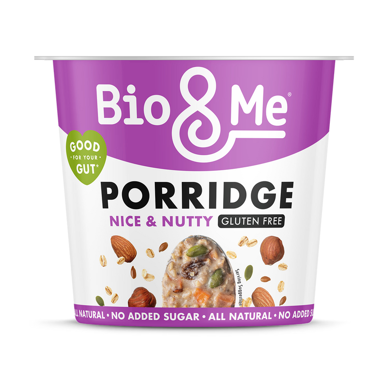 Bio&Me Nice & Nutty Gut-Loving porridge pot 58g (British brand)