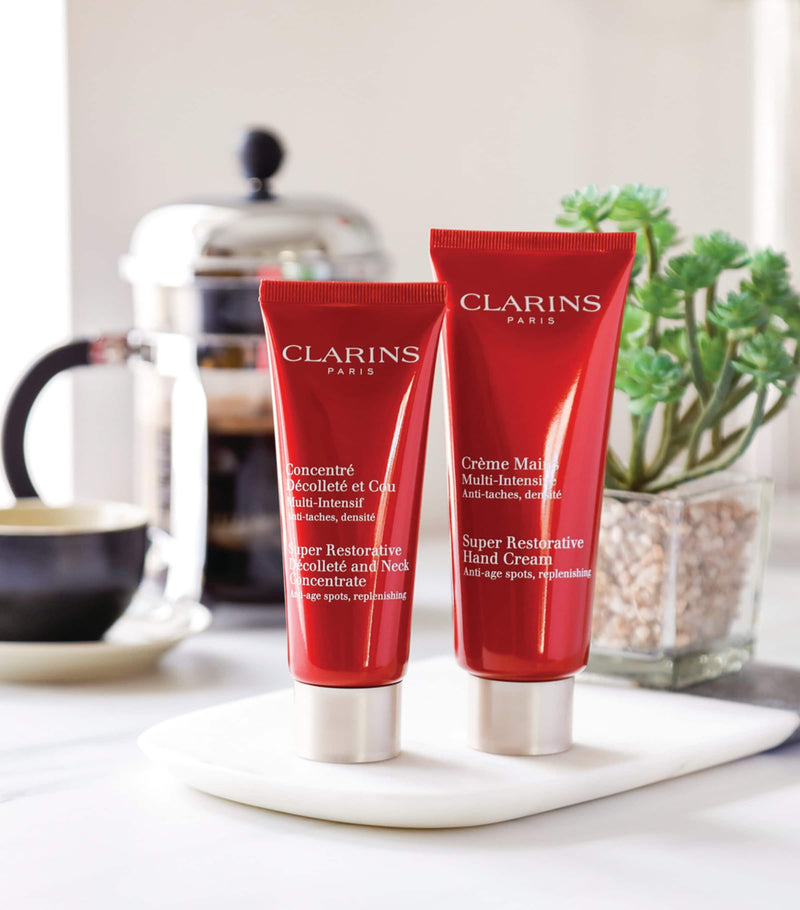 Clarins Super Restorative Hand Cream, imported from the UK
