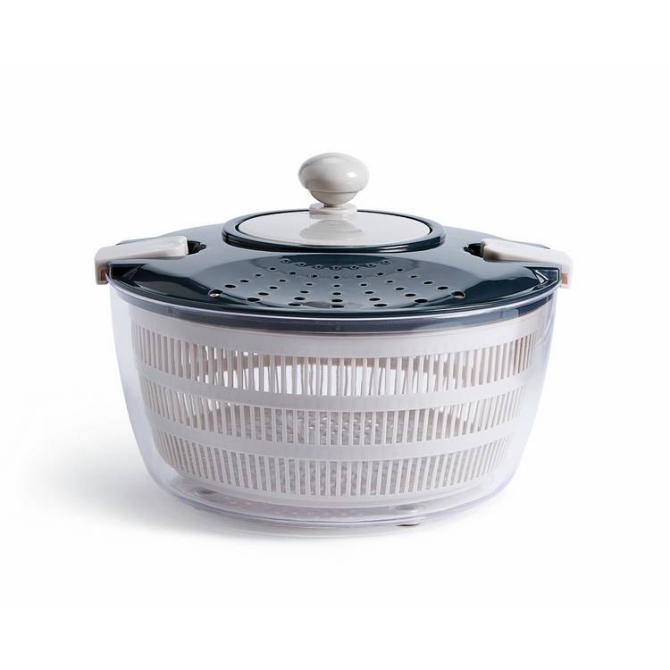 Habitat blue salad spinner kitchen gadget, UK version