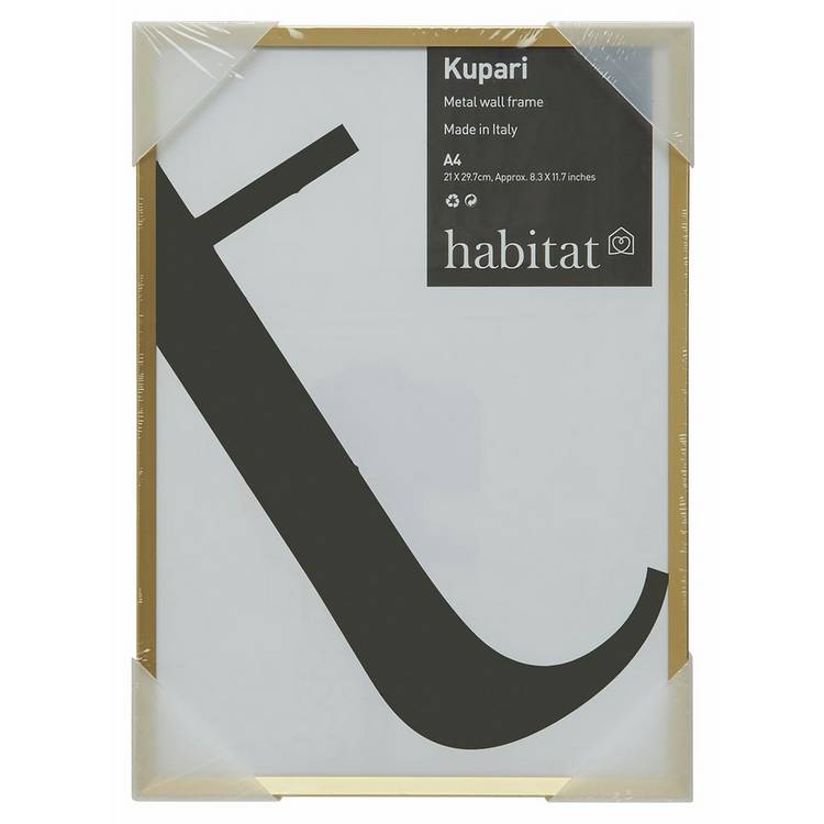 Habitat Kupari picture frame matt gold 20x30cm - British product