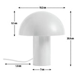 Habitat mushroom LED touch table lamp orange, imported from the UK