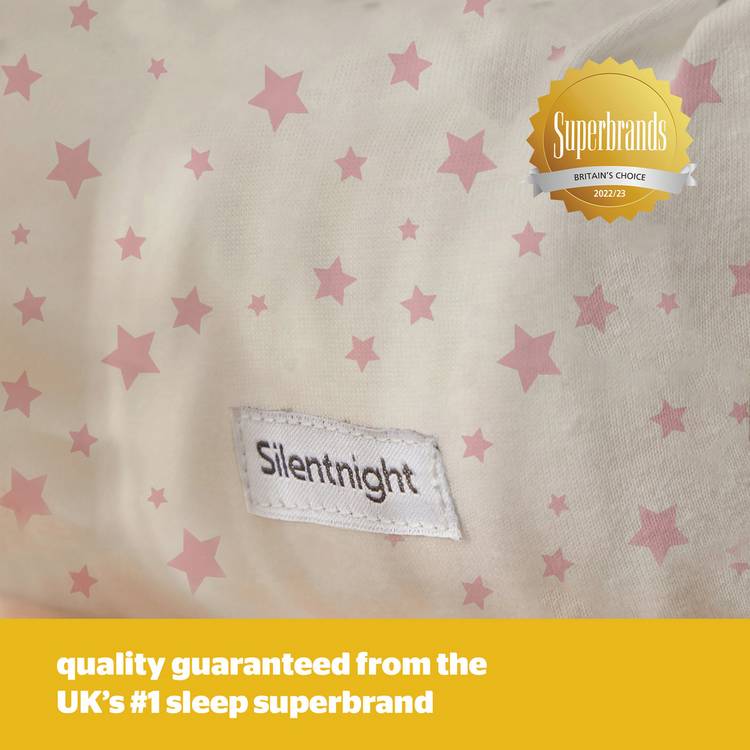 Silentnight pink fitted sheets for Moses basket 2-pack, imported from the UK