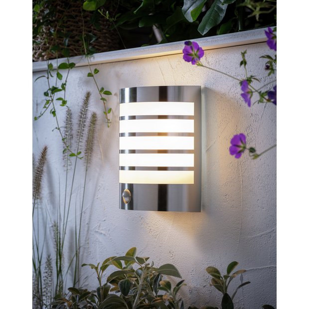 Argos Home wall lamp warm white LED steel glass, imported from the UK