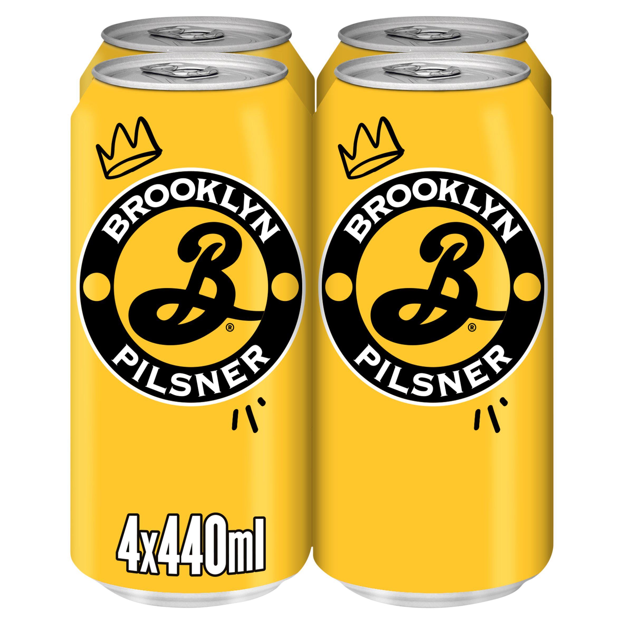 Brooklyn Brewery Pilsner Crisp Lager x4 440ml GOODS Sainsburys   