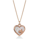 Radley London rose gold pearl dog charm necklace 41cm - British product