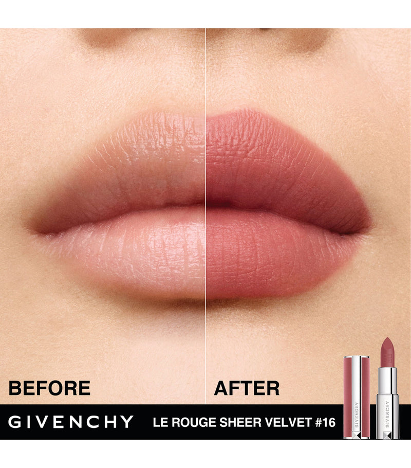 Givenchy Le Rouge Sheer Velvet Refillable Matte Lipstick, UK version