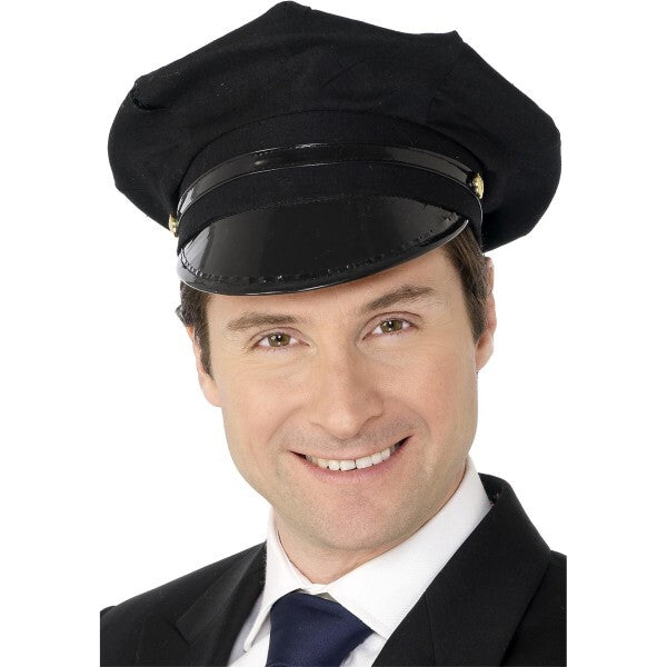 Smiffys chauffeur hat black, imported from the UK
