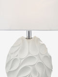 Dar Lighting White Zachary table lamp, imported from the UK