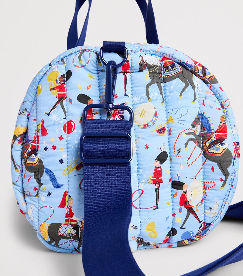 Harrods quilted Trooping the Colour duffle bag, imported from the UK