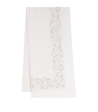 Dea linen embroidered scroll table runner 50cm x 210cm - British product