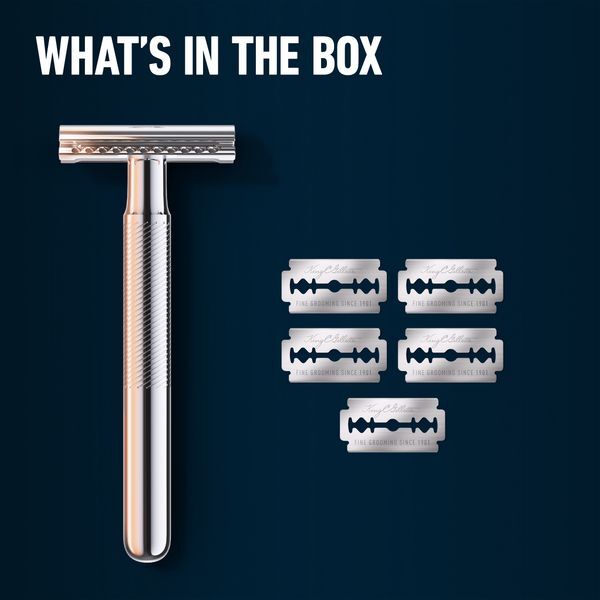 King C. Gillette Men's Double Edge Safety Razor - 5 Blades GOODS Superdrug   