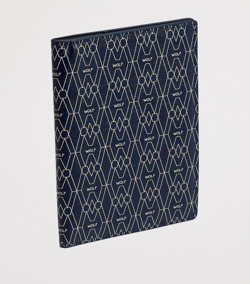 WOLF vegan passport sleeve with RFID protection and card slots (British brand)
