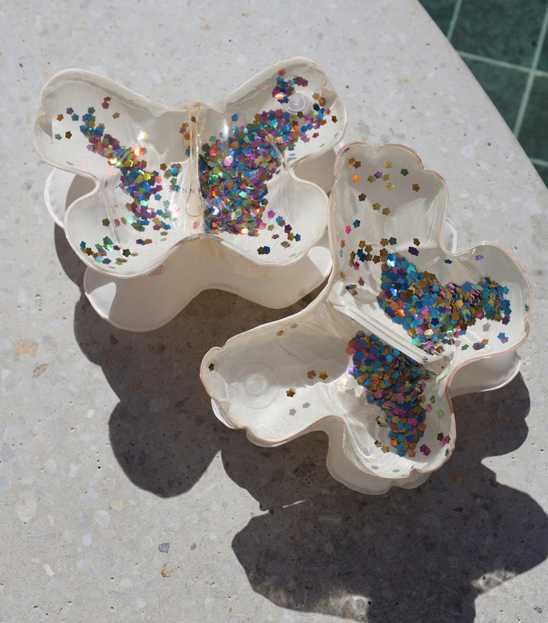 Sunnylife inflatable armbands glitter butterfly set of 2, UK version