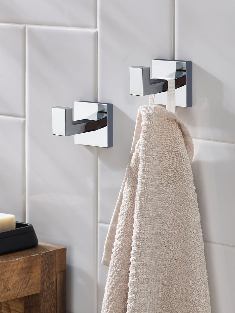 Black wall mount hooks set of 2 - British product