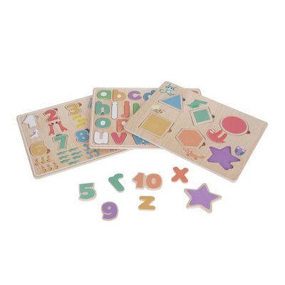 Argos Chad Valley Wooden Puzzles 3 Pack- Buy online at McGrocer