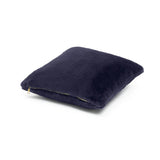 Habitat faux fur cushion navy 43x43cm, UK version