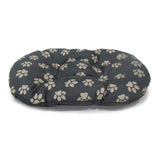 Small fleece oval dog cushion for small dogs, UK version