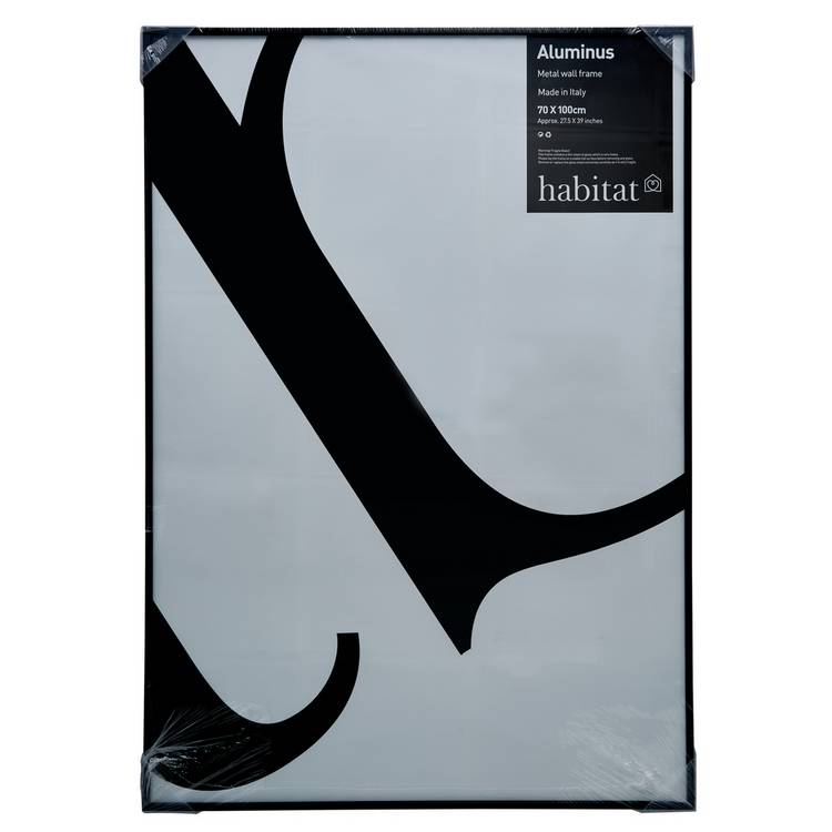 Habitat Aluminus black metal picture frame 70x100cm, imported from the UK