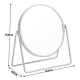 Habitat matte black metal round pedestal swivel mirror (British brand)