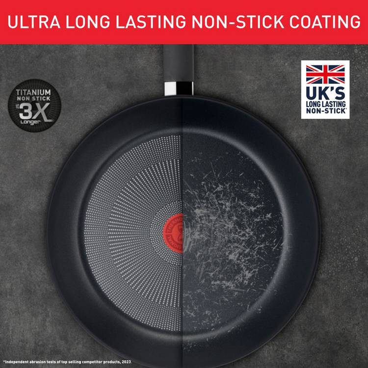 Tefal Titanium Excellence 28cm non-stick wok, imported from the UK
