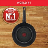 Tefal Titanium Excellence 28cm non-stick wok, imported from the UK