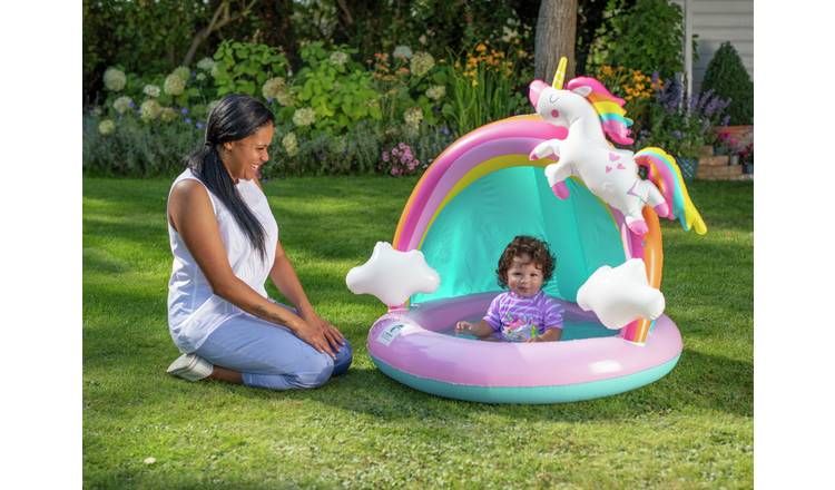 Chad Valley 3.9ft Unicorn Baby Paddling Pool - 28L GOODS Argos