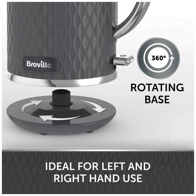 Breville kettle grey and chrome 1.7L (British brand)