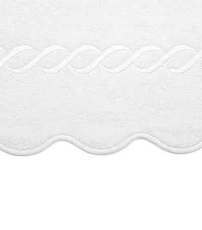 Harrods Cotton Bath Towel with Scalloped Edges, 75cm x 150cm- Buy online at McGrocer