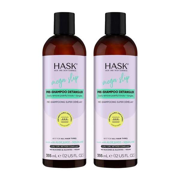 Hask Pre-Shampoo Detangler 355ml 2 Pack (British brand)