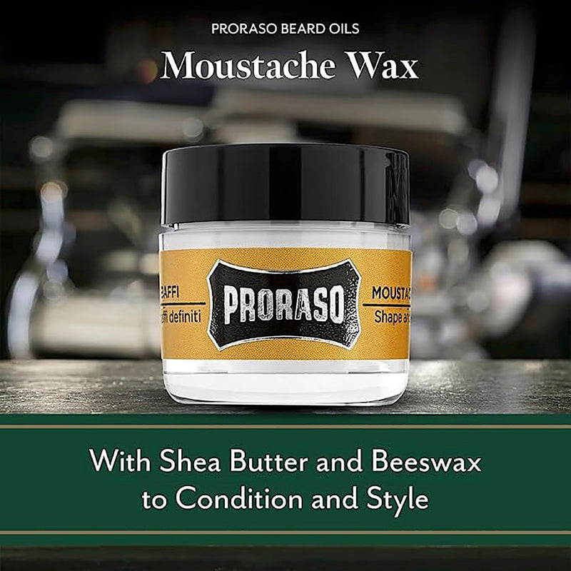 Proraso moustache wax Wood & Spice 15ml (British brand)