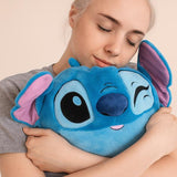 Disney Stitch blue plush hand warmer cushion 35cm - British product