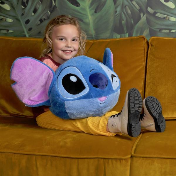 Disney Stitch blue plush hand warmer cushion 35cm - British product