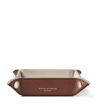 Aspinal of London mini leather tidy tray 16cm x 16cm - British product