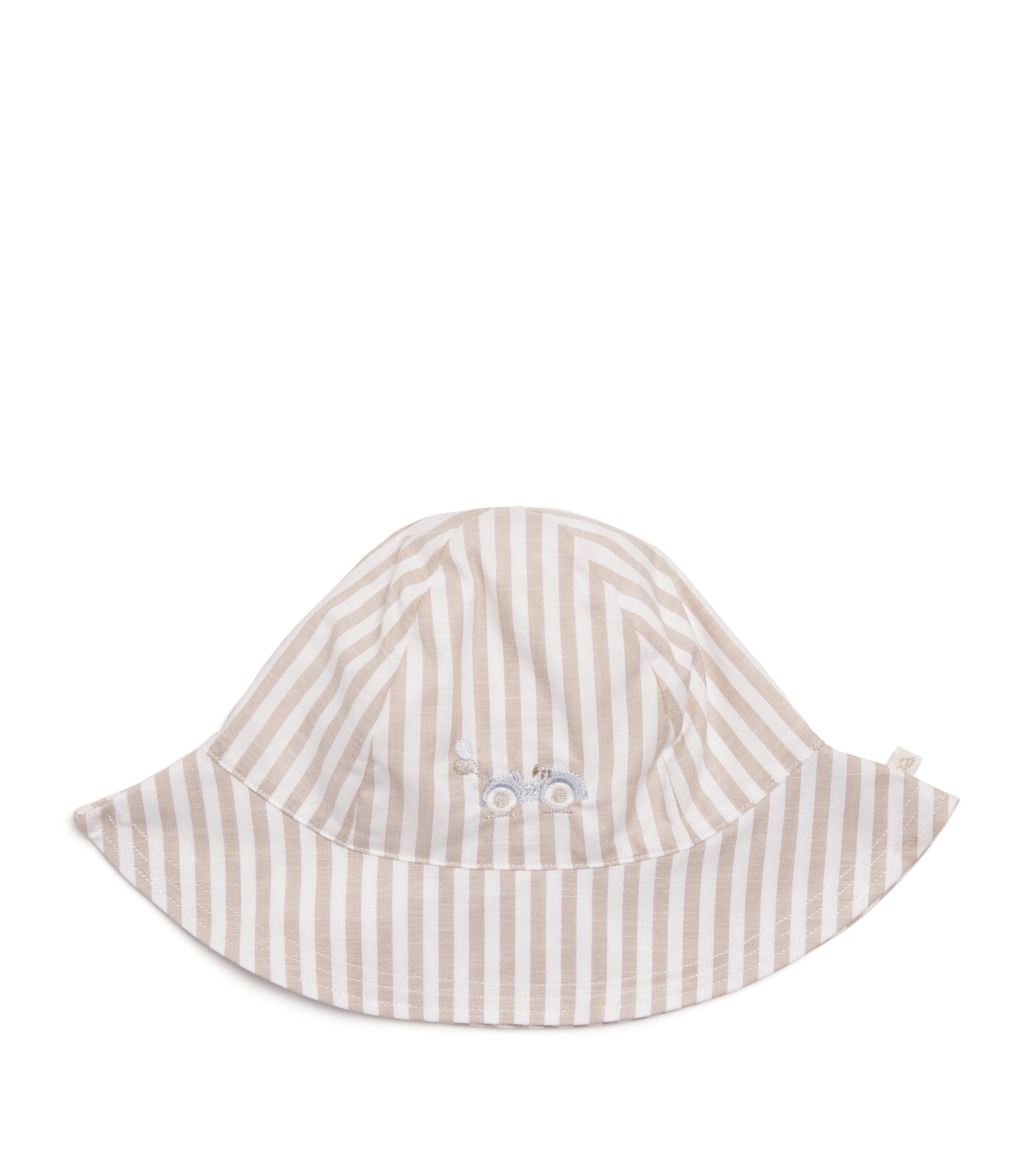 Marie-Chantal cotton Carlton race car sun hat, imported from the UK