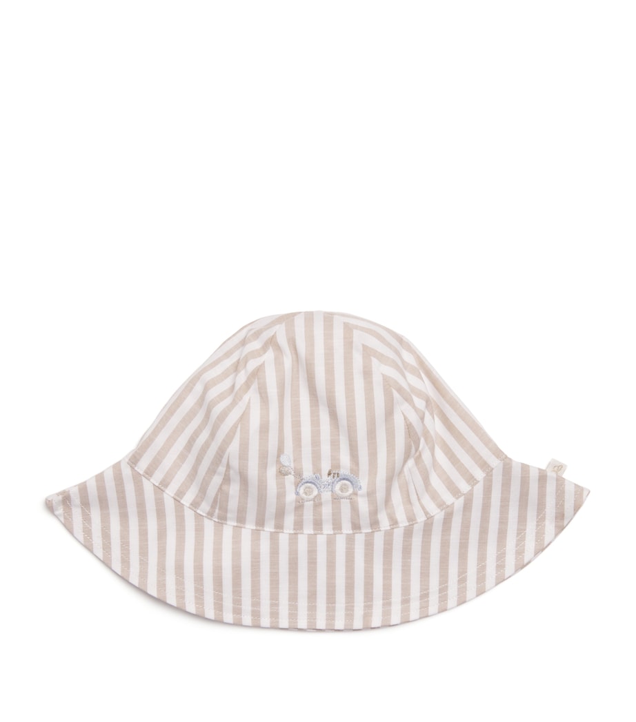 Marie-Chantal cotton Carlton race car sun hat, imported from the UK