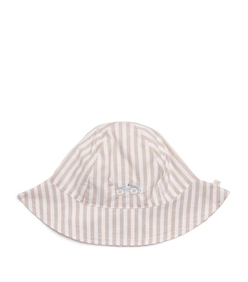 Marie-Chantal cotton Carlton race car sun hat, imported from the UK