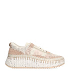Lightweight Breathable Mesh Sneakers with Rubber Sole and Contrast Topstitching