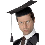Smiffys mortar board hat black with tassel (British brand)