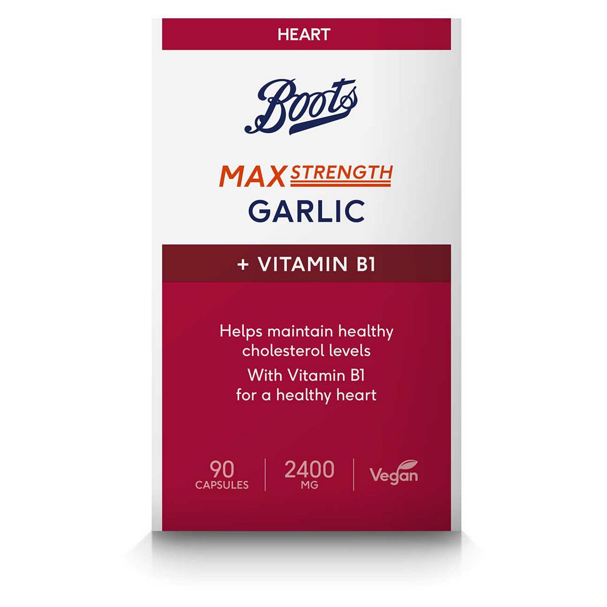 Boots Max Strength Garlic + Vitamin B1, 90 Capsules GOODS Boots   