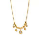 Luxe Tones 18k gold plated charm necklace, UK version