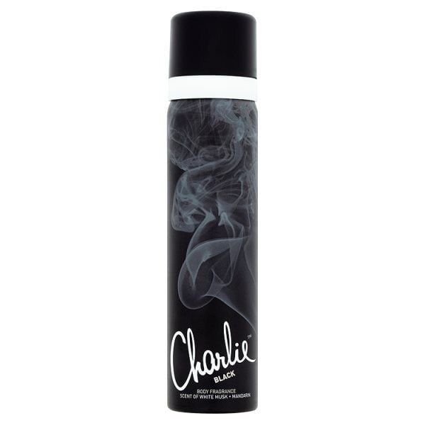 Charlie Black Body Spray 75ml GOODS Superdrug   