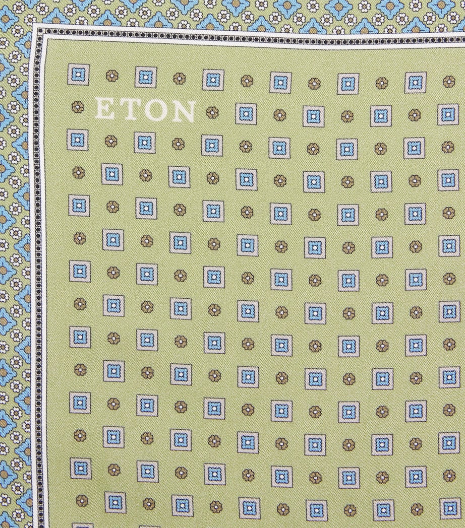Eton silk floral pocket square 33cm (British brand)