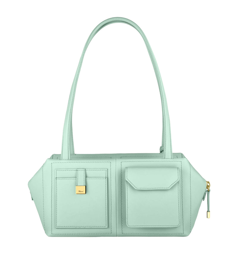 Chopard Leather Ice Cube Shoulder Bag, imported from the UK