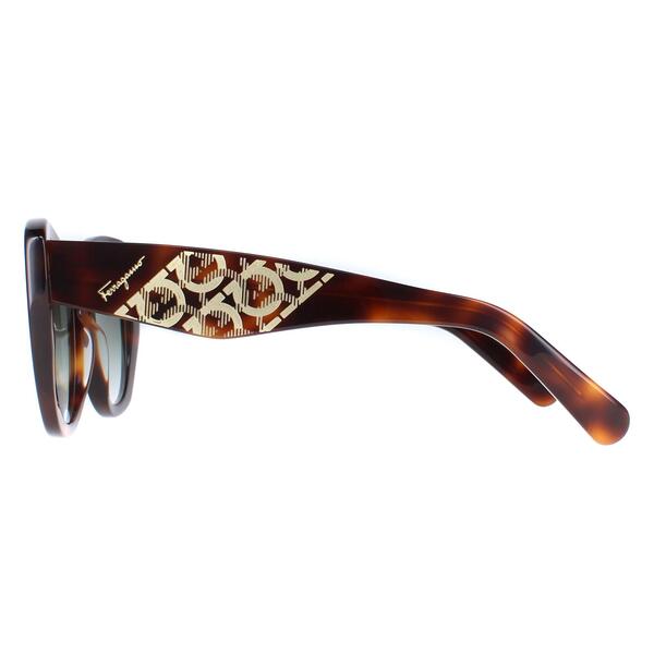 Salvatore Ferragamo SF1022S cat eye sunglasses in brown tortoise - British product